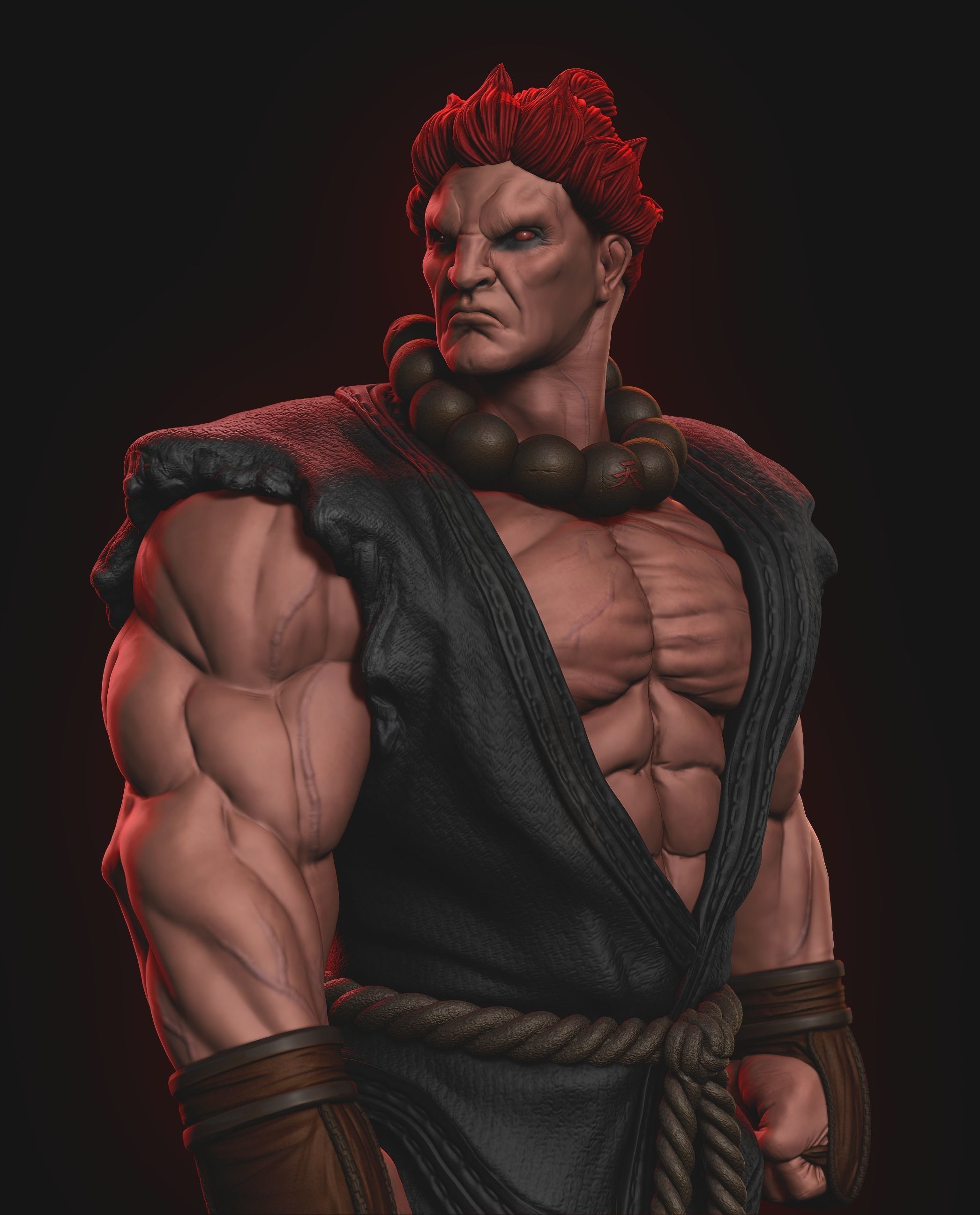 Street Fighter Akuma 3D print model_1