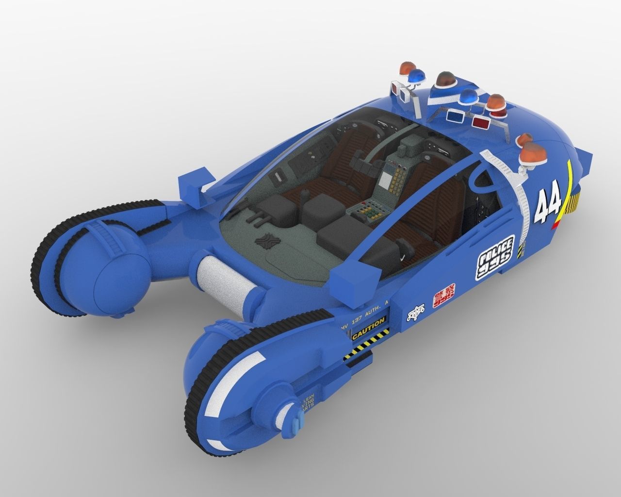 Bladerunner Original Spinner Low-poly 3D model_2