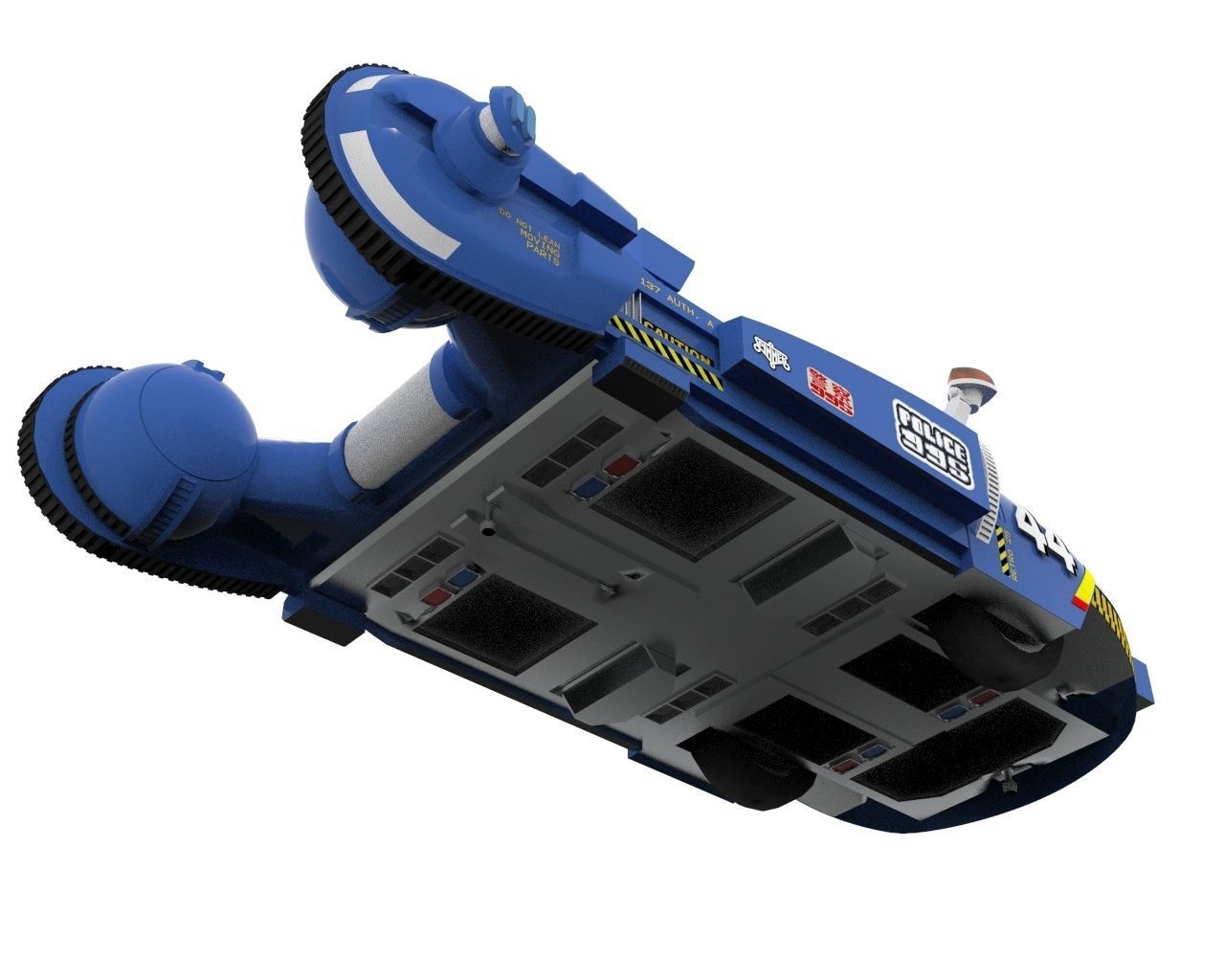 Bladerunner Original Spinner Low-poly 3D model_3