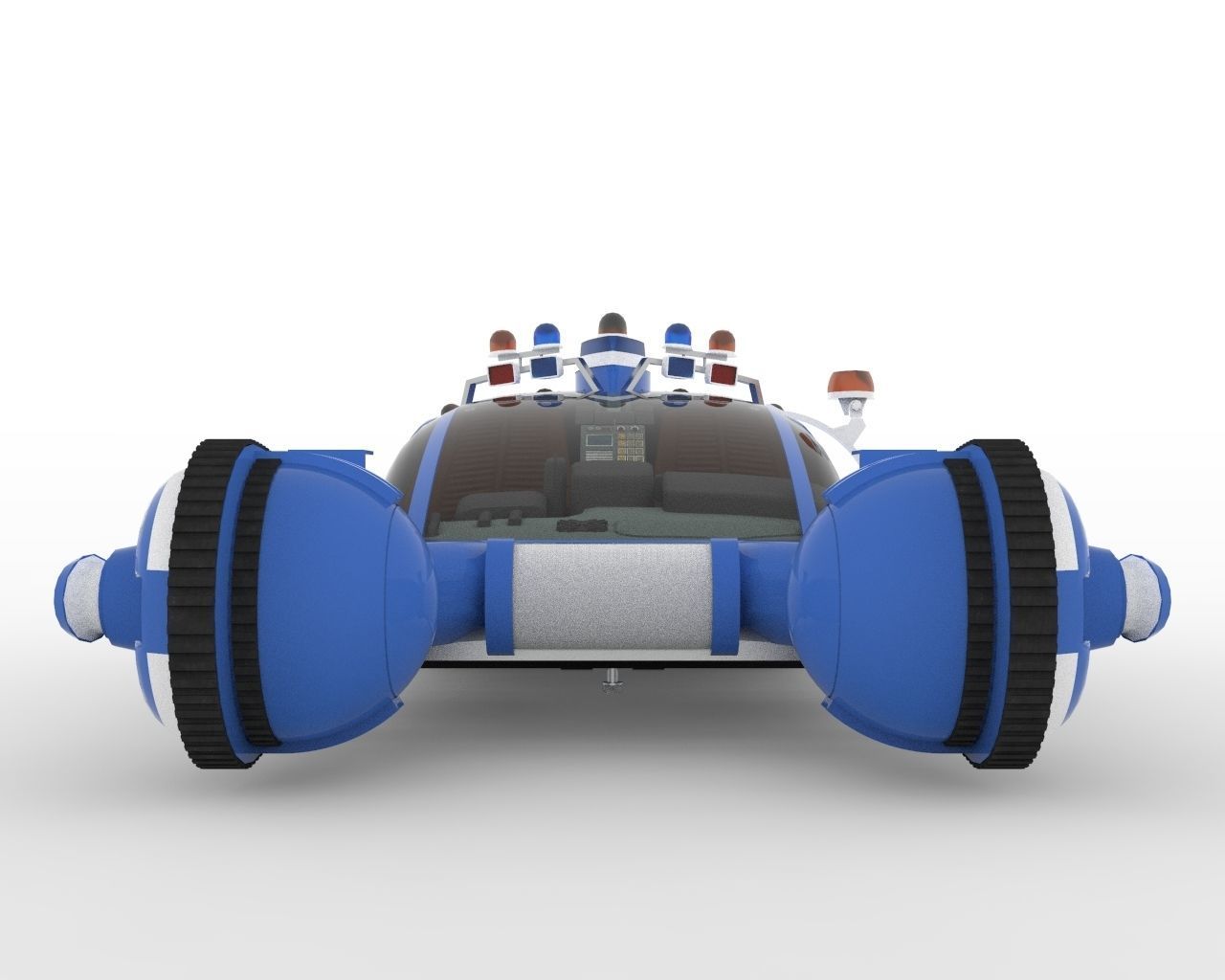 Bladerunner Original Spinner Low-poly 3D model_7