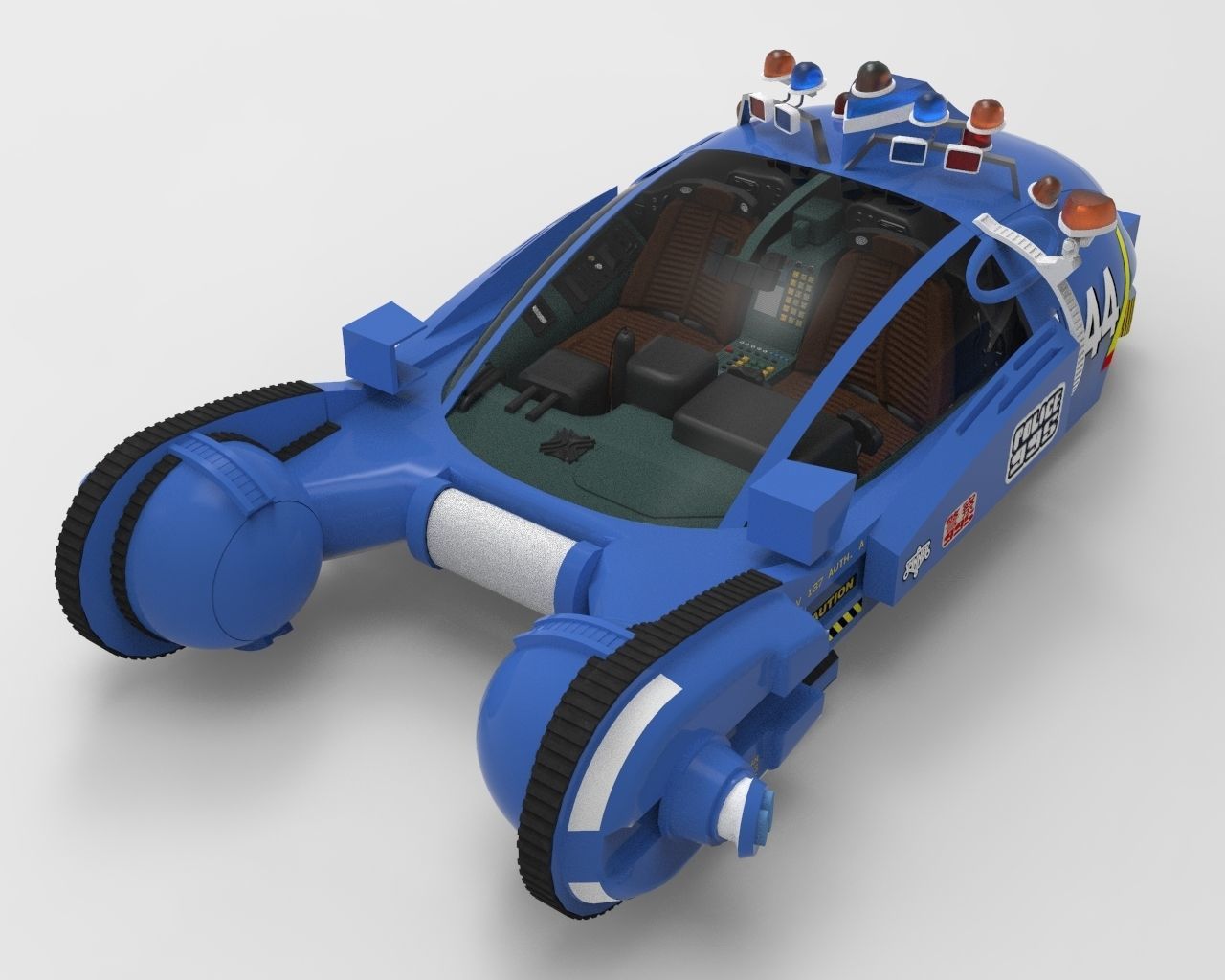 Bladerunner Original Spinner Low-poly 3D model_4