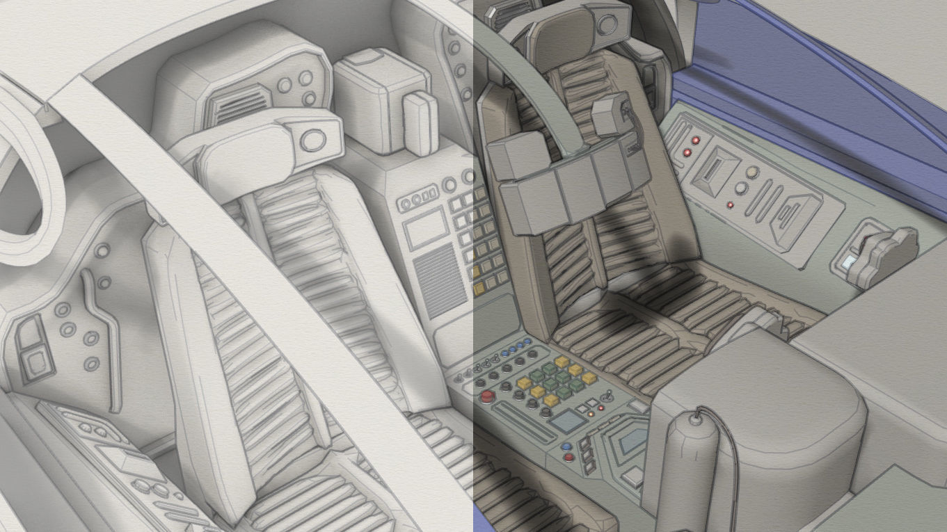 Bladerunner Original Spinner Low-poly 3D model_22