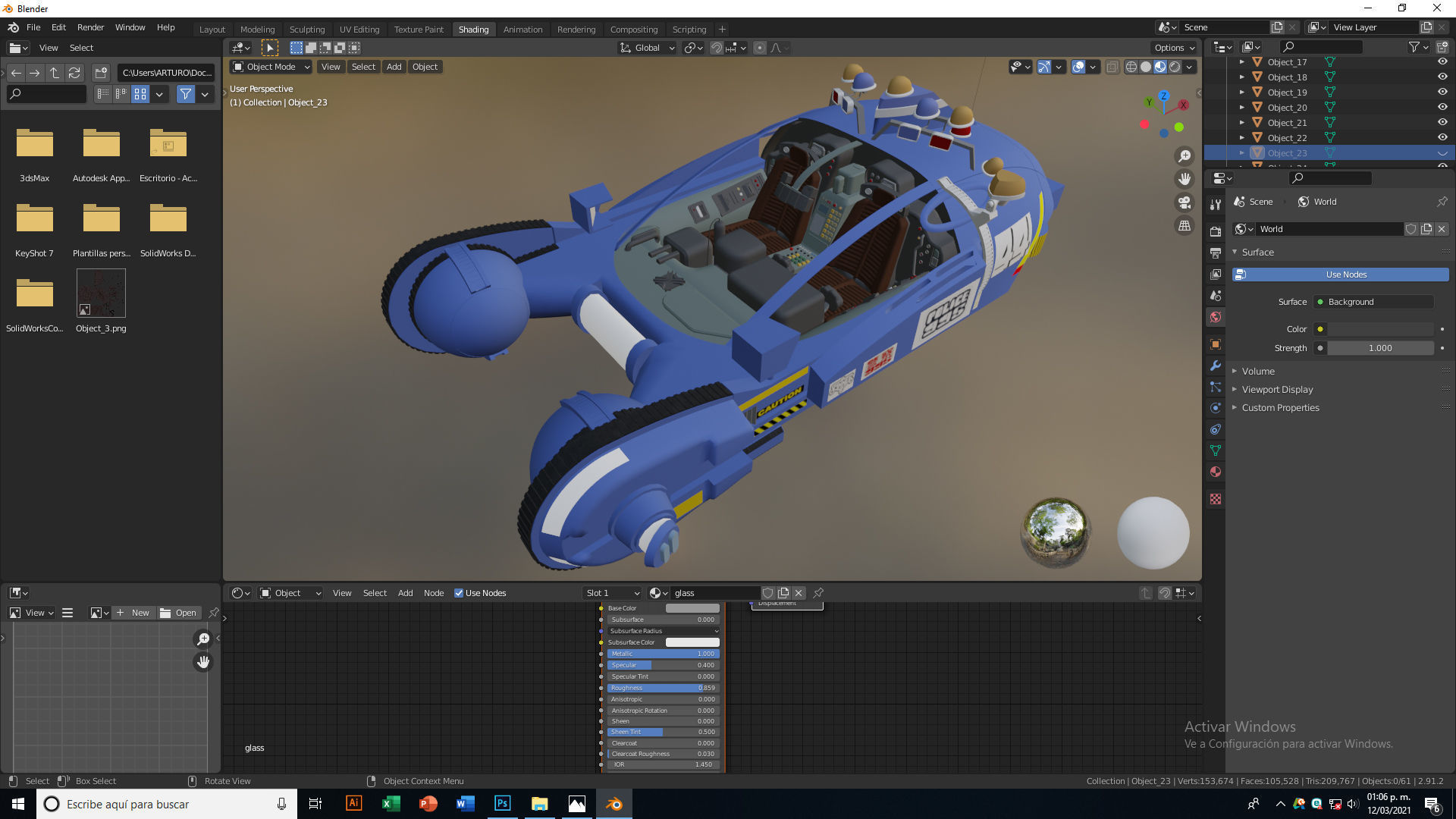 Bladerunner Original Spinner Low-poly 3D model_16
