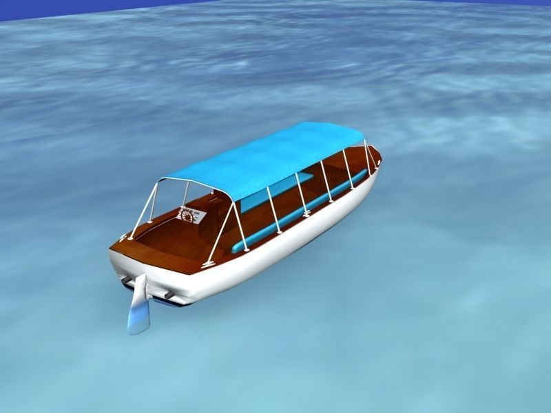 Tour Boat 3D model_5