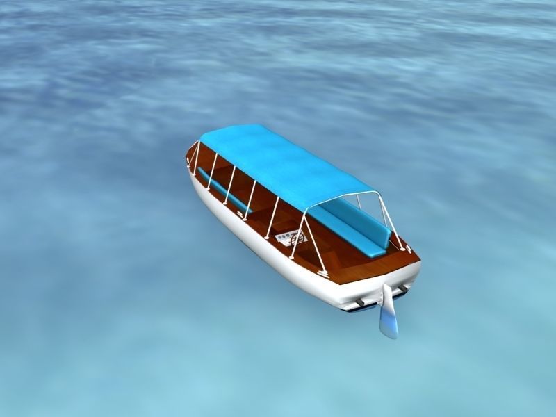 Tour Boat 3D model_7