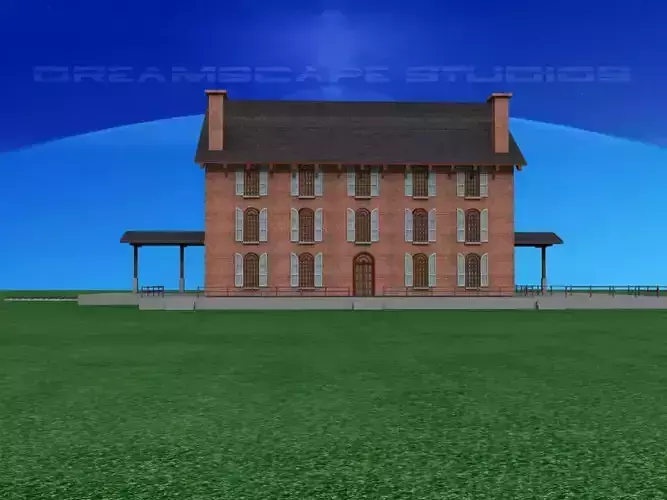 Old Railroad Depot  3D model