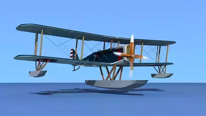 Airco DH-4 US Marines Seaplane 3D model