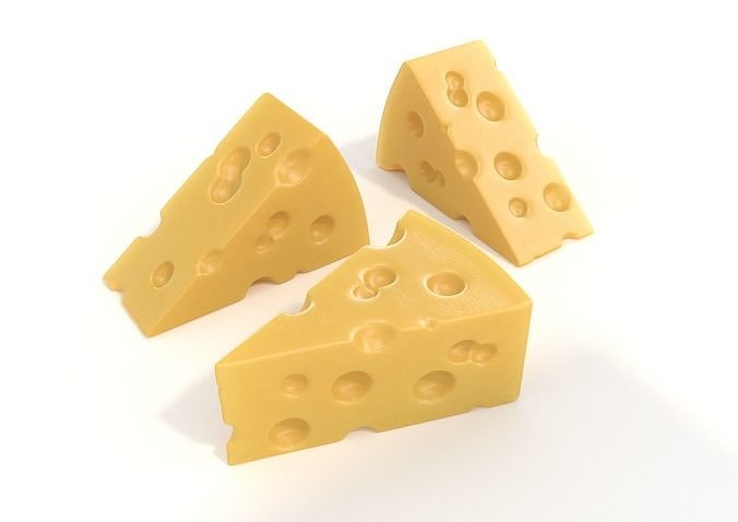Cheese triangle 3D model