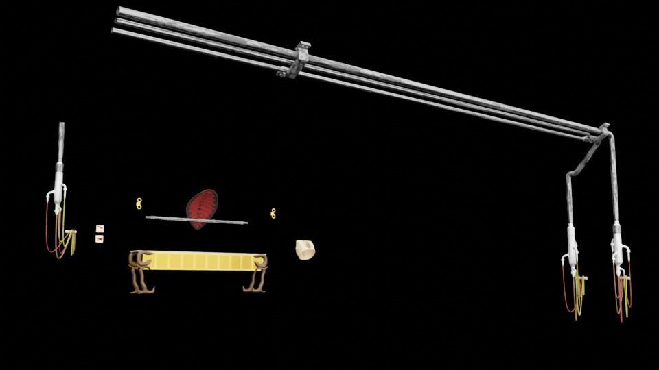 Jabbas Throne Room - Throne Areas - Complete set  1-6 scale 3D Model Collection_3