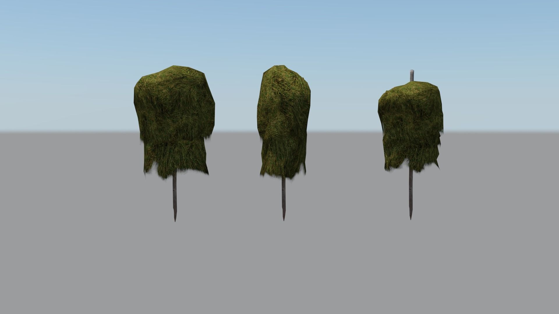 Historic hay rack Low-poly 3D model_5