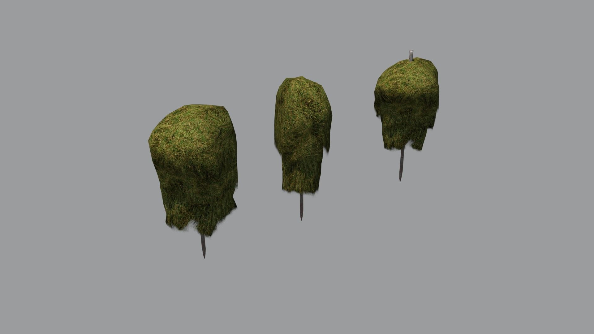 Historic hay rack Low-poly 3D model_6