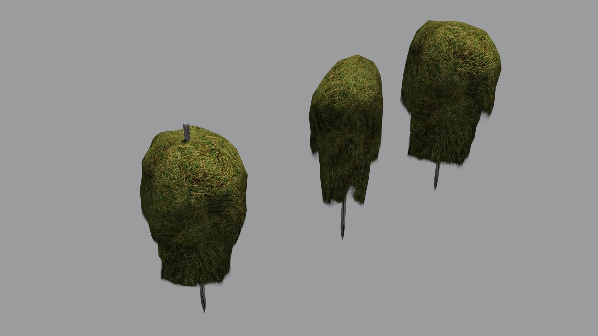 Historic hay rack Low-poly 3D model_7