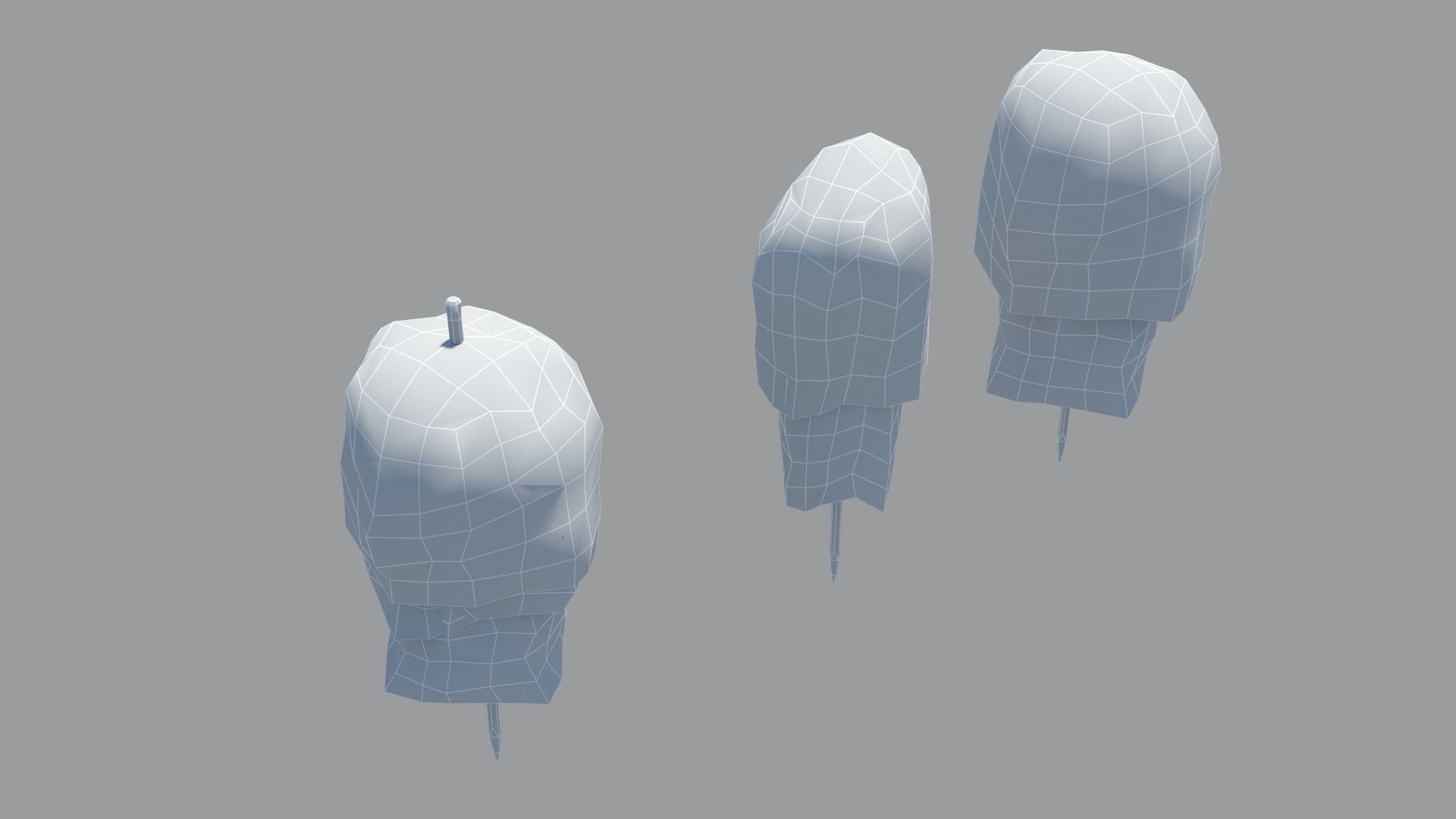 Historic hay rack Low-poly 3D model_25