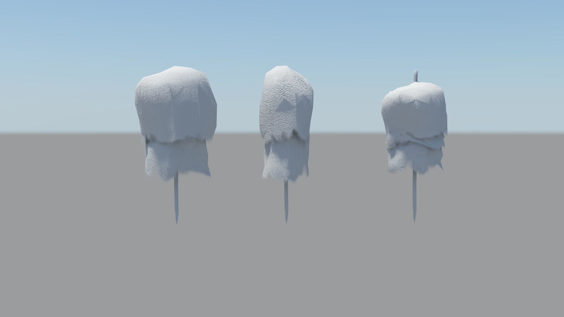 Historic hay rack Low-poly 3D model_20