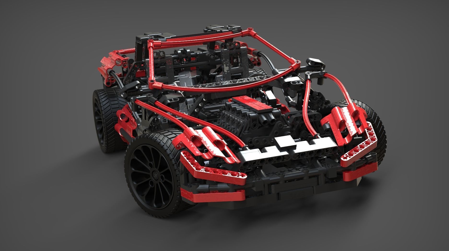 LEGO TECHNIC 8448 Super Street Sensation 3D model_8