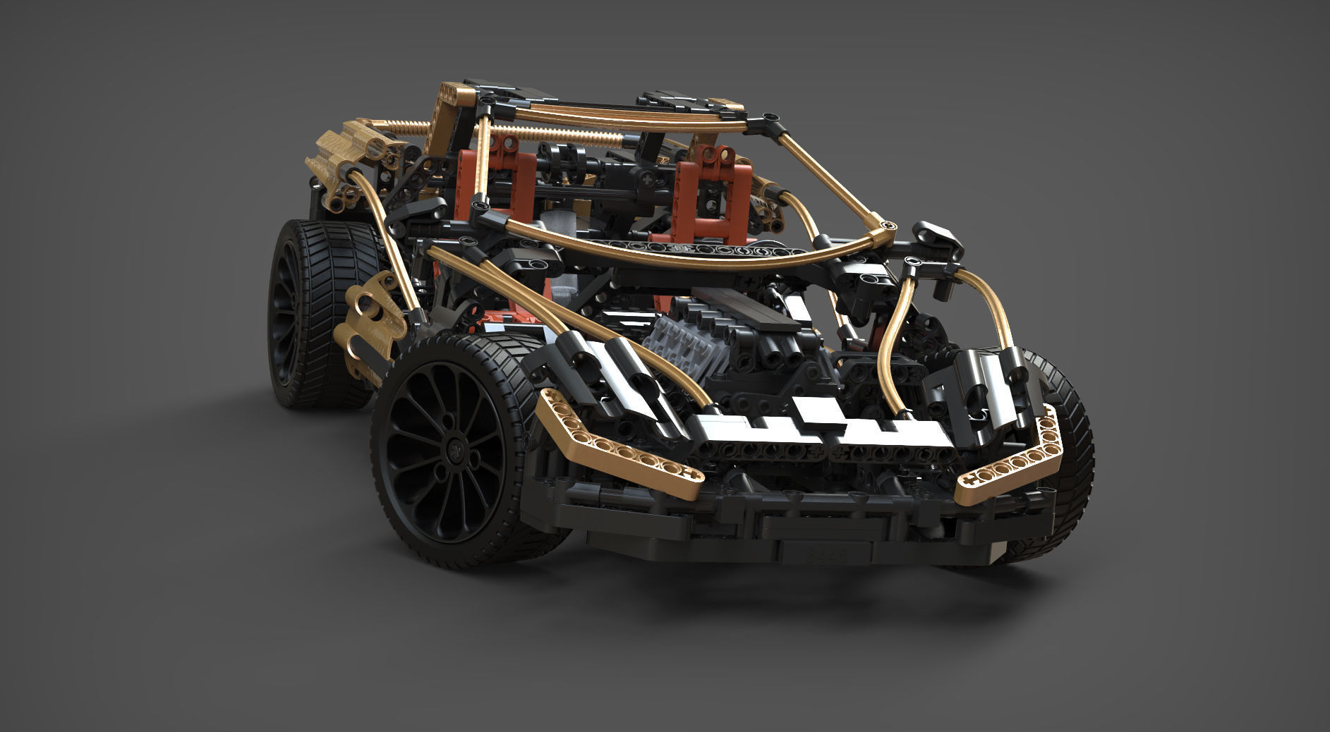 LEGO TECHNIC 8448 Super Street Sensation 3D model_4