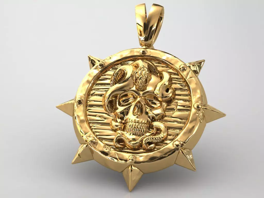 SKULL PANDANT 3D print model_0