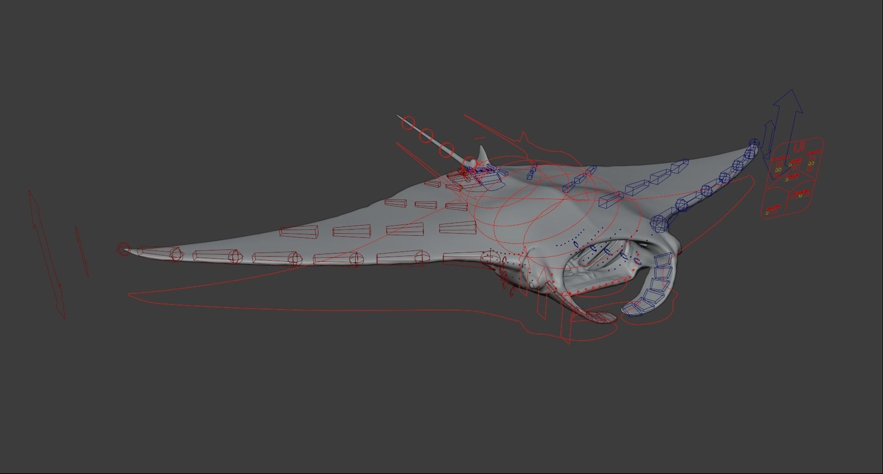 Manta Ray Animated 3D model_15