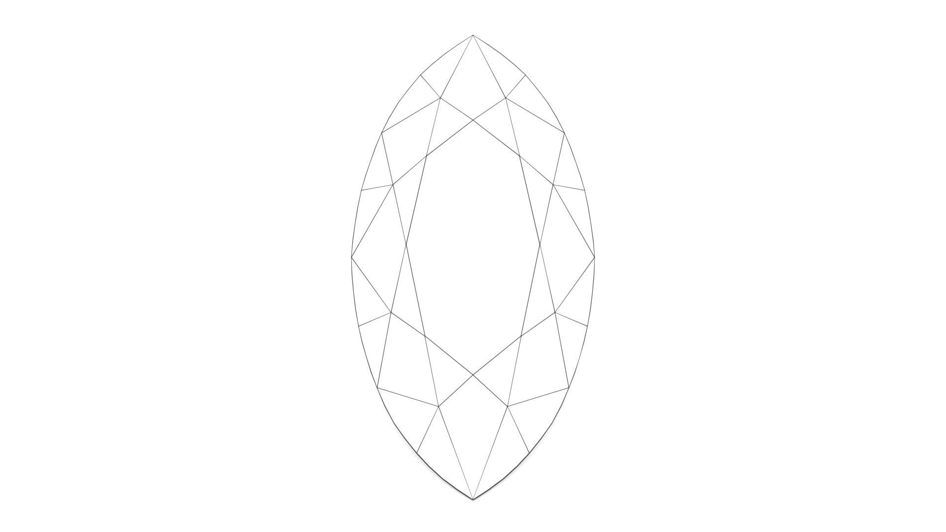 Citrine Gem - Marquise Cut 3D print model_10