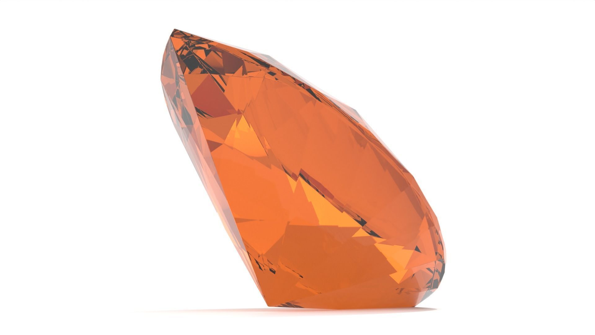 Citrine Gem - Marquise Cut 3D print model_3