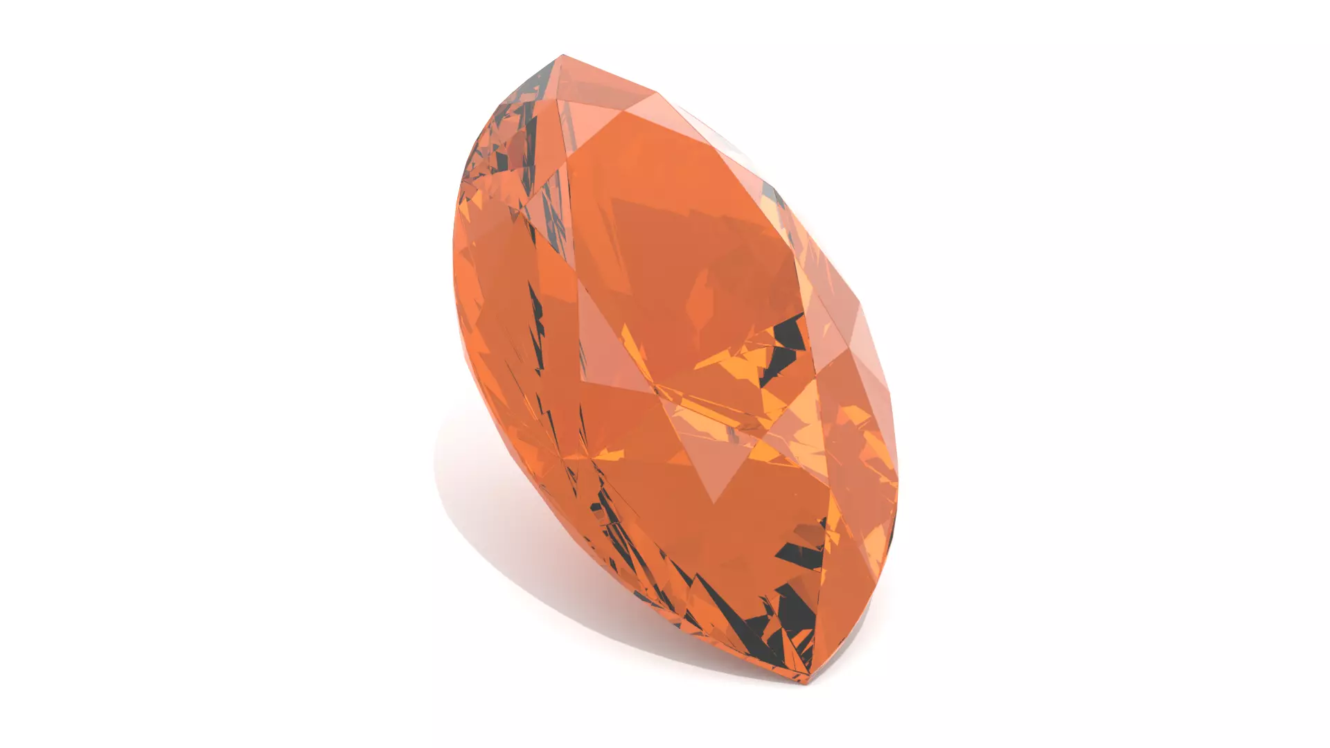 Citrine Gem - Marquise Cut 3D print model_0
