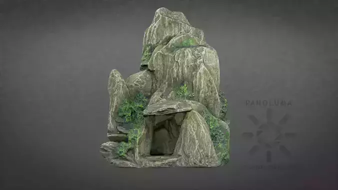 Aquarium Rock Sculpture 3D Scan