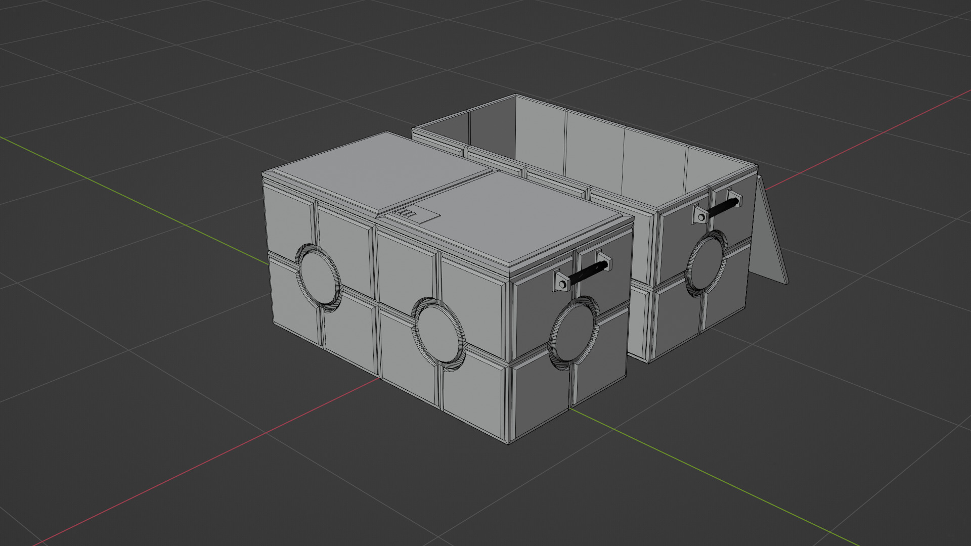 Star Wars Crate-001 Low-poly 3D model_3