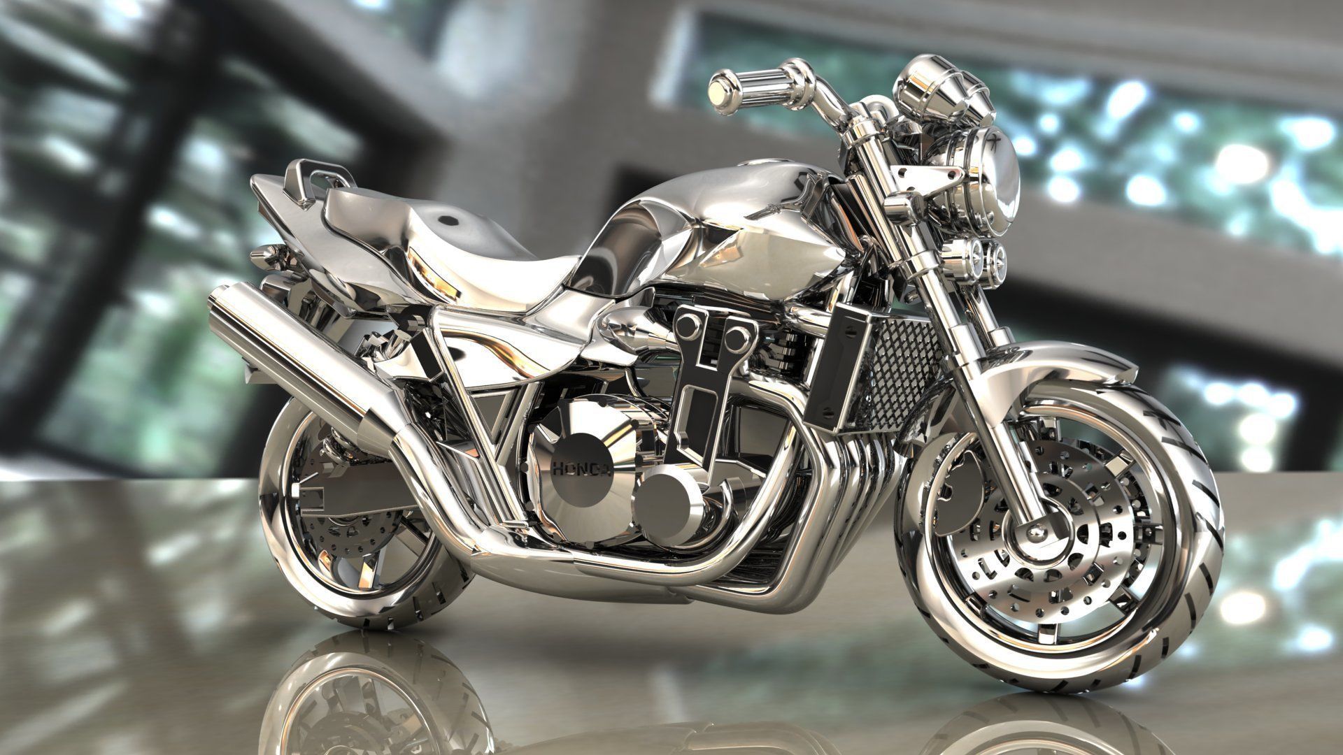 motorcycle pendant 3D print model_1