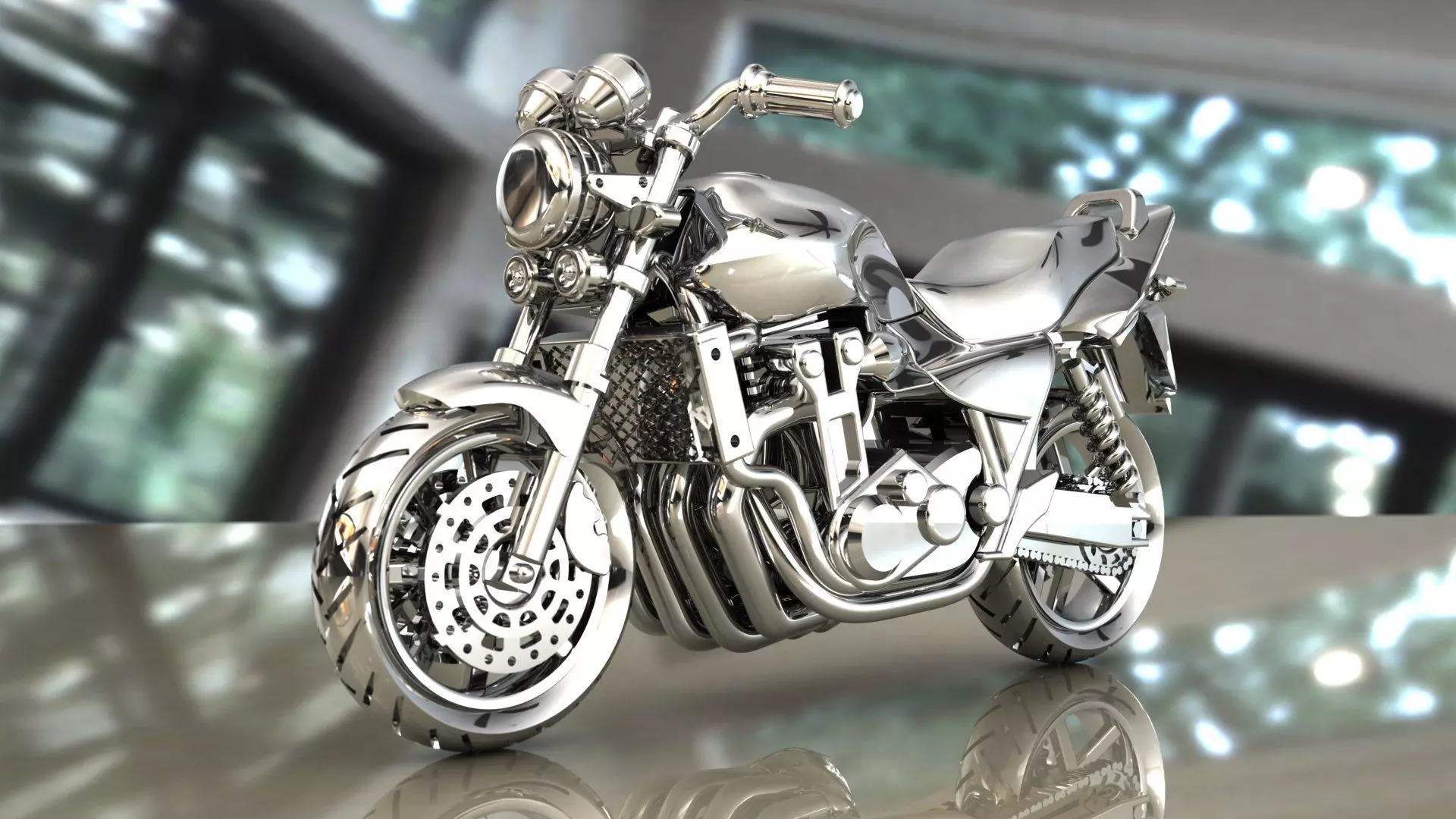 motorcycle pendant 3D print model_0