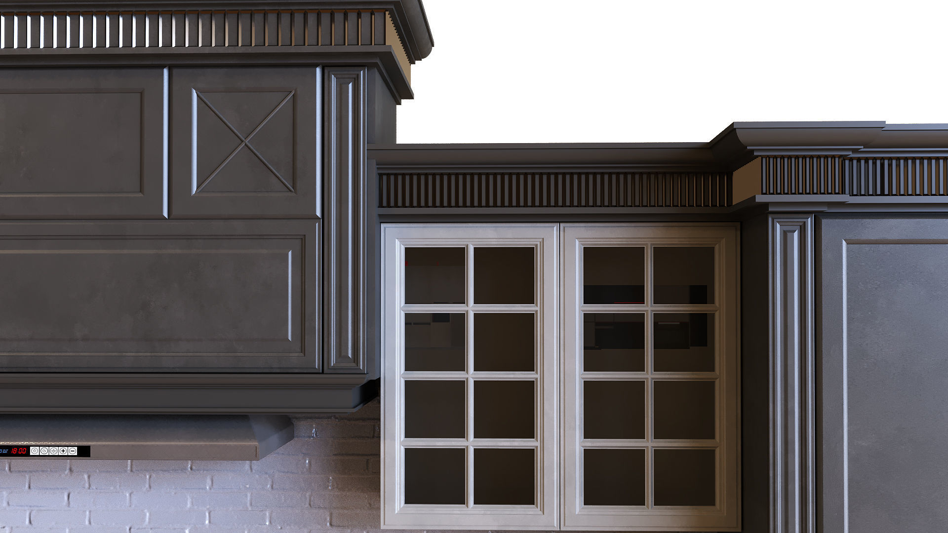 kitchen set 009 PBR MTL Low-poly 3D model_6