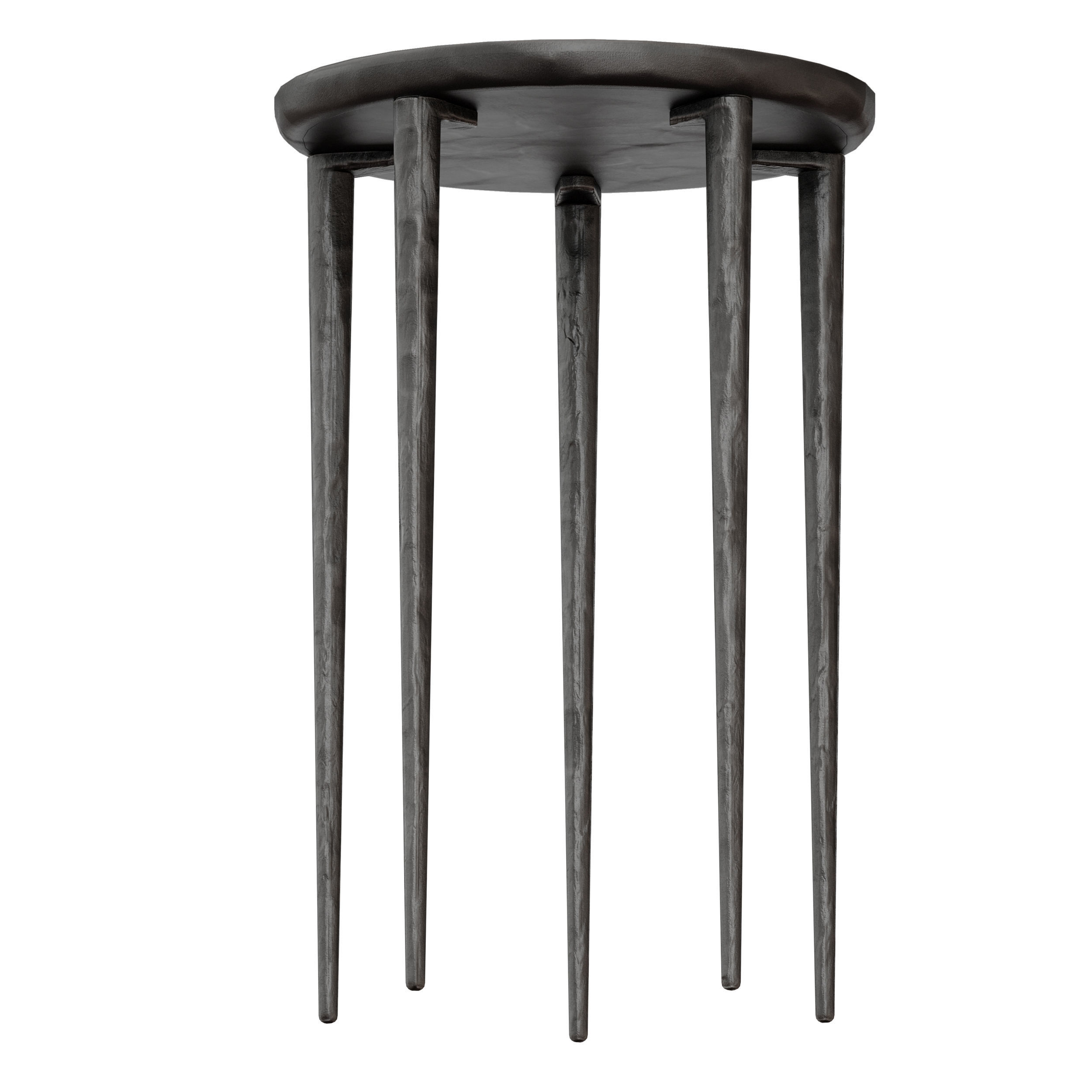 Staal Cast Aluminum End Table Crate and Barrel 3D model_2
