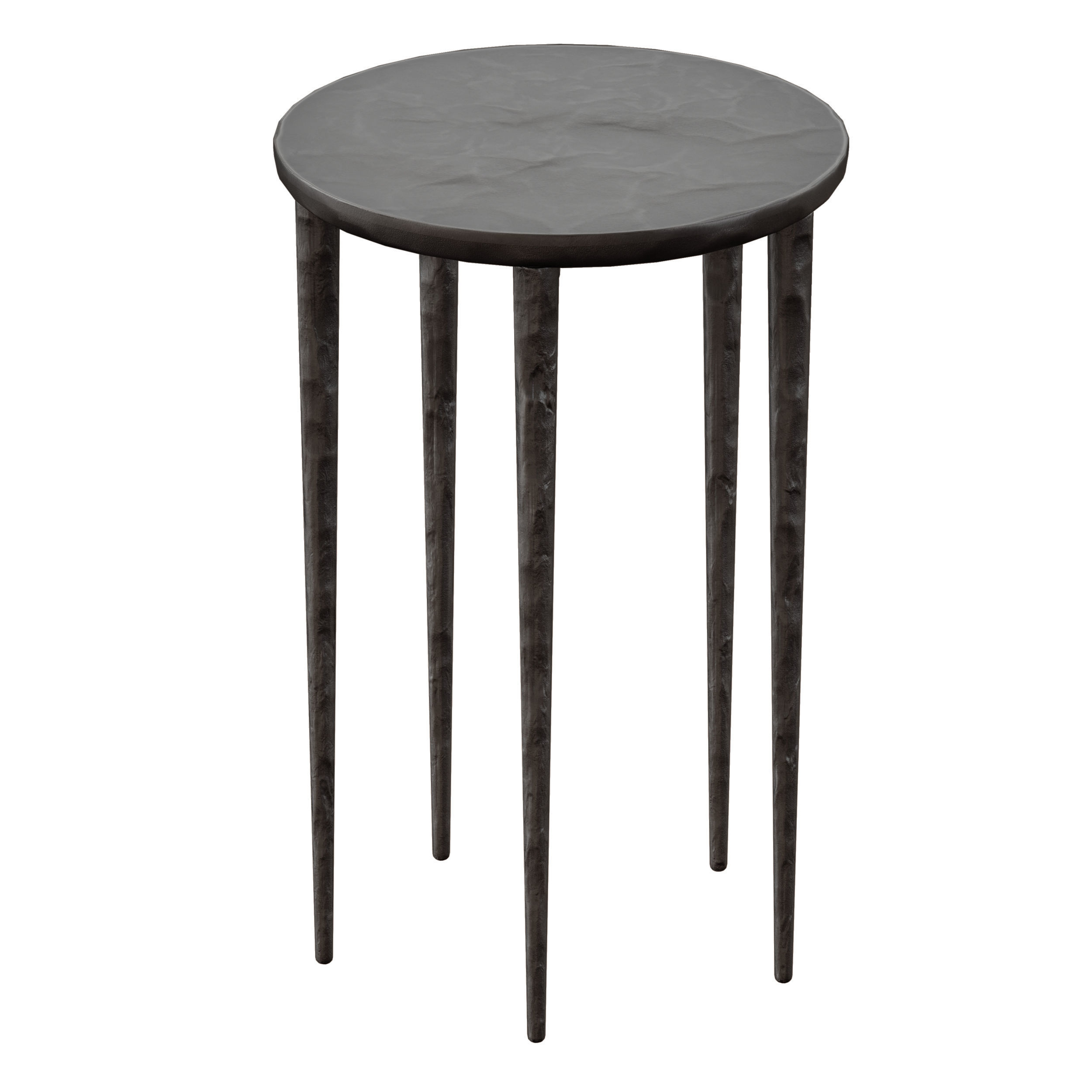 Staal Cast Aluminum End Table Crate and Barrel 3D model_5