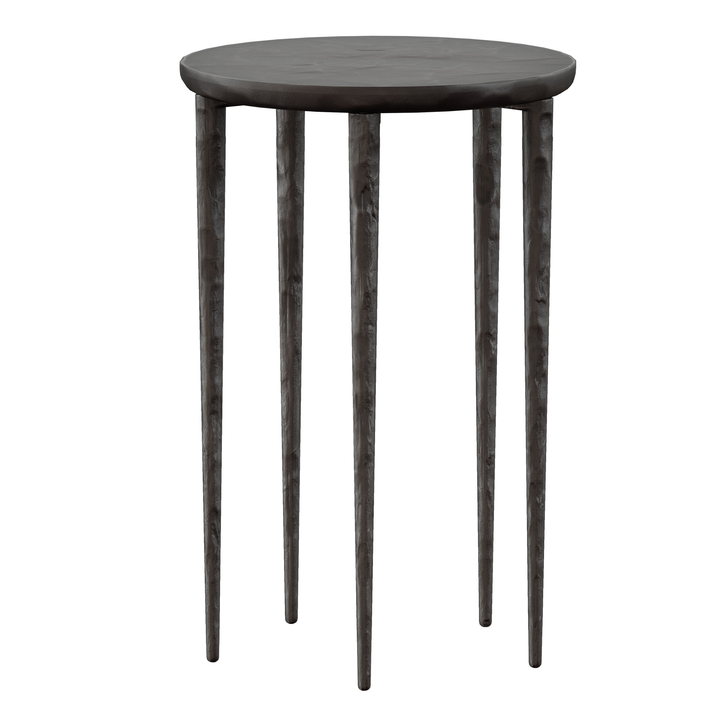 Staal Cast Aluminum End Table Crate and Barrel 3D model_6