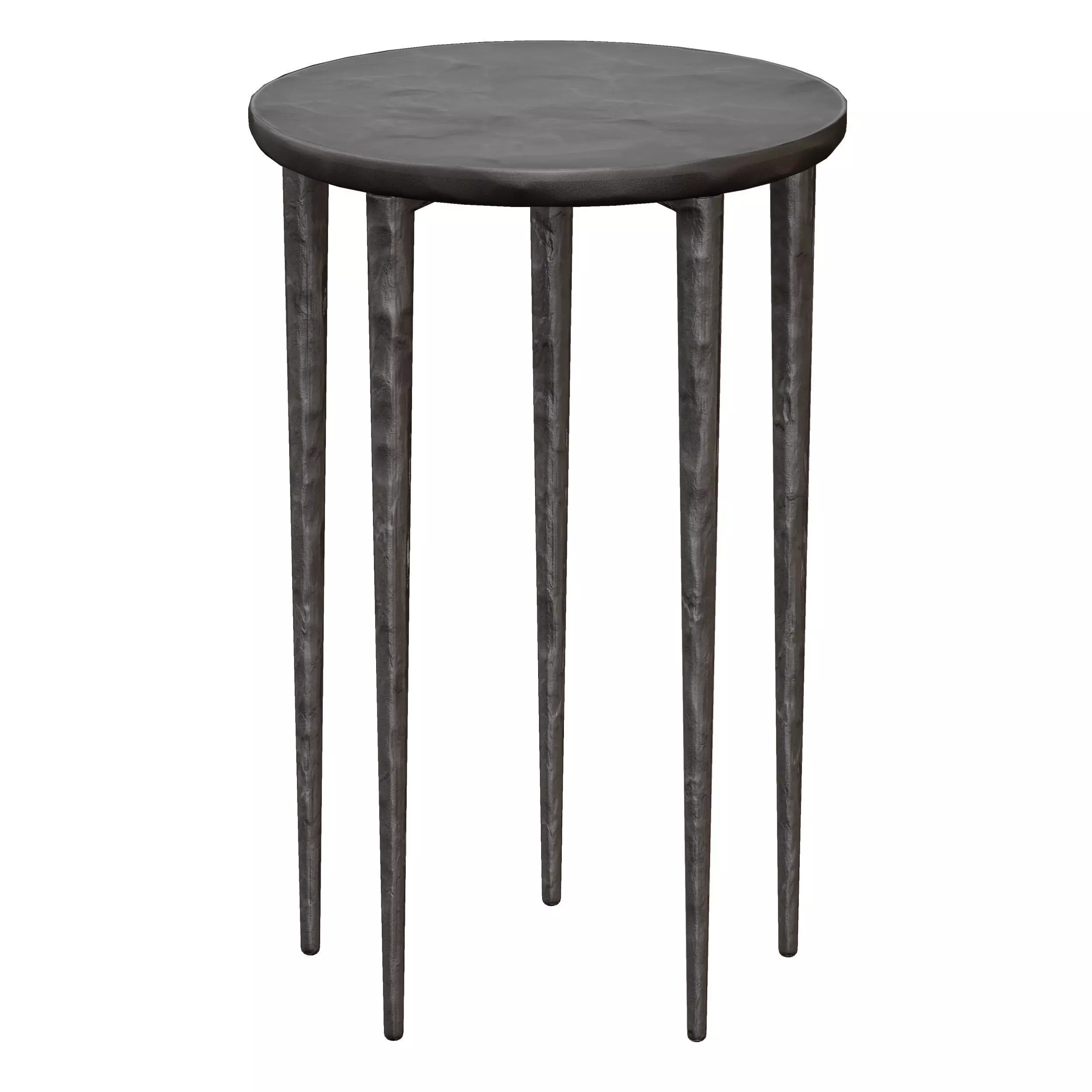 Staal Cast Aluminum End Table Crate and Barrel 3D model_0