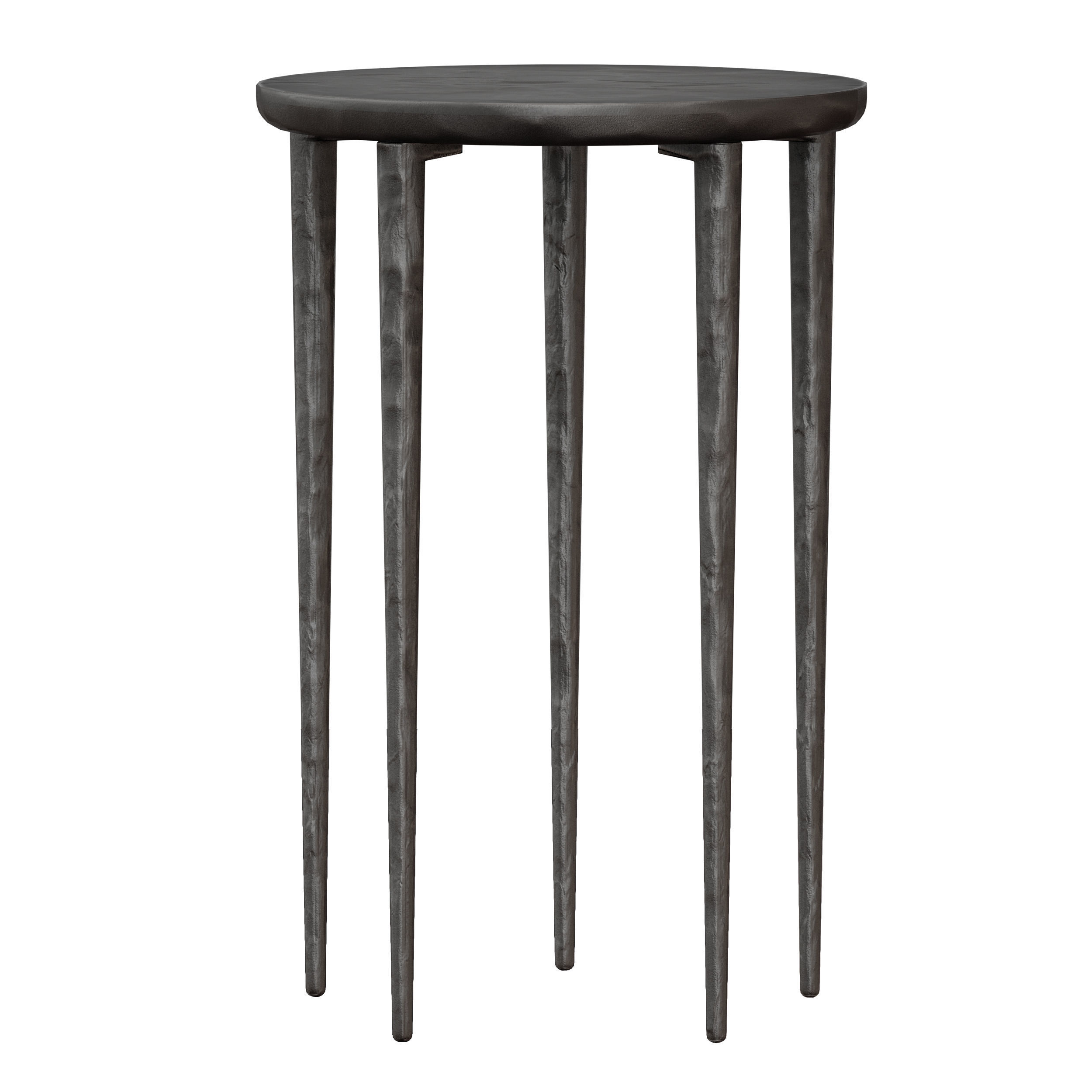 Staal Cast Aluminum End Table Crate and Barrel 3D model_1