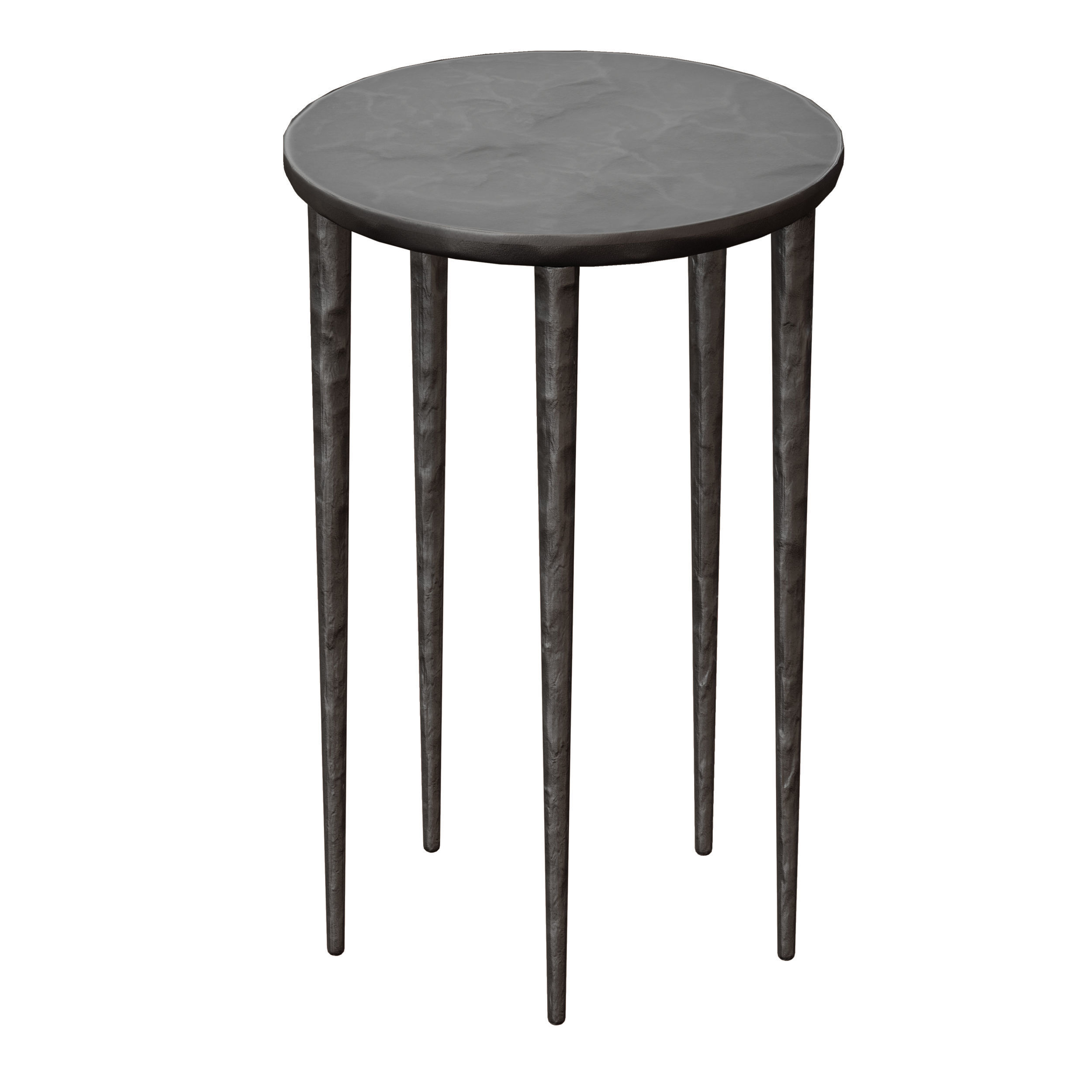 Staal Cast Aluminum End Table Crate and Barrel 3D model_4