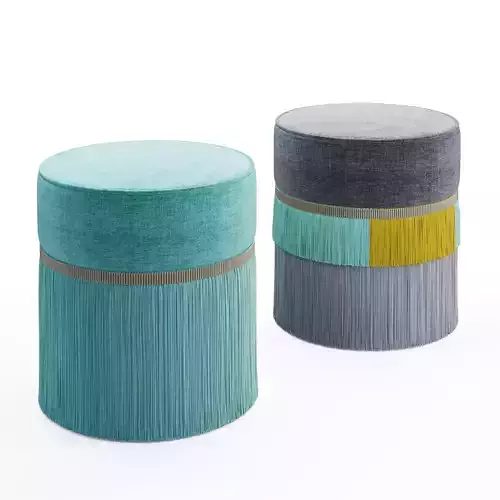 Couture Plain Pouf