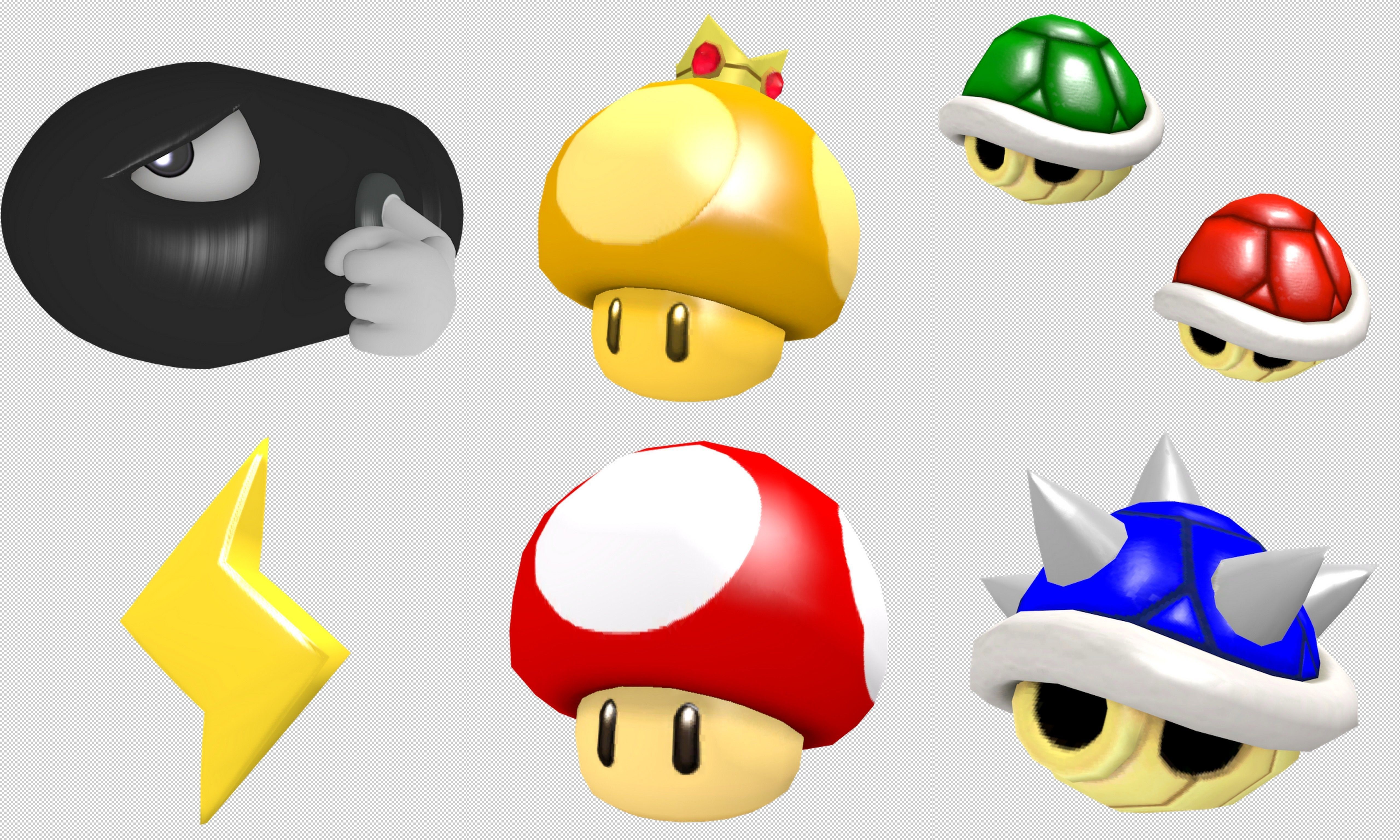 Cartoon - Items Low-poly 3D model_2