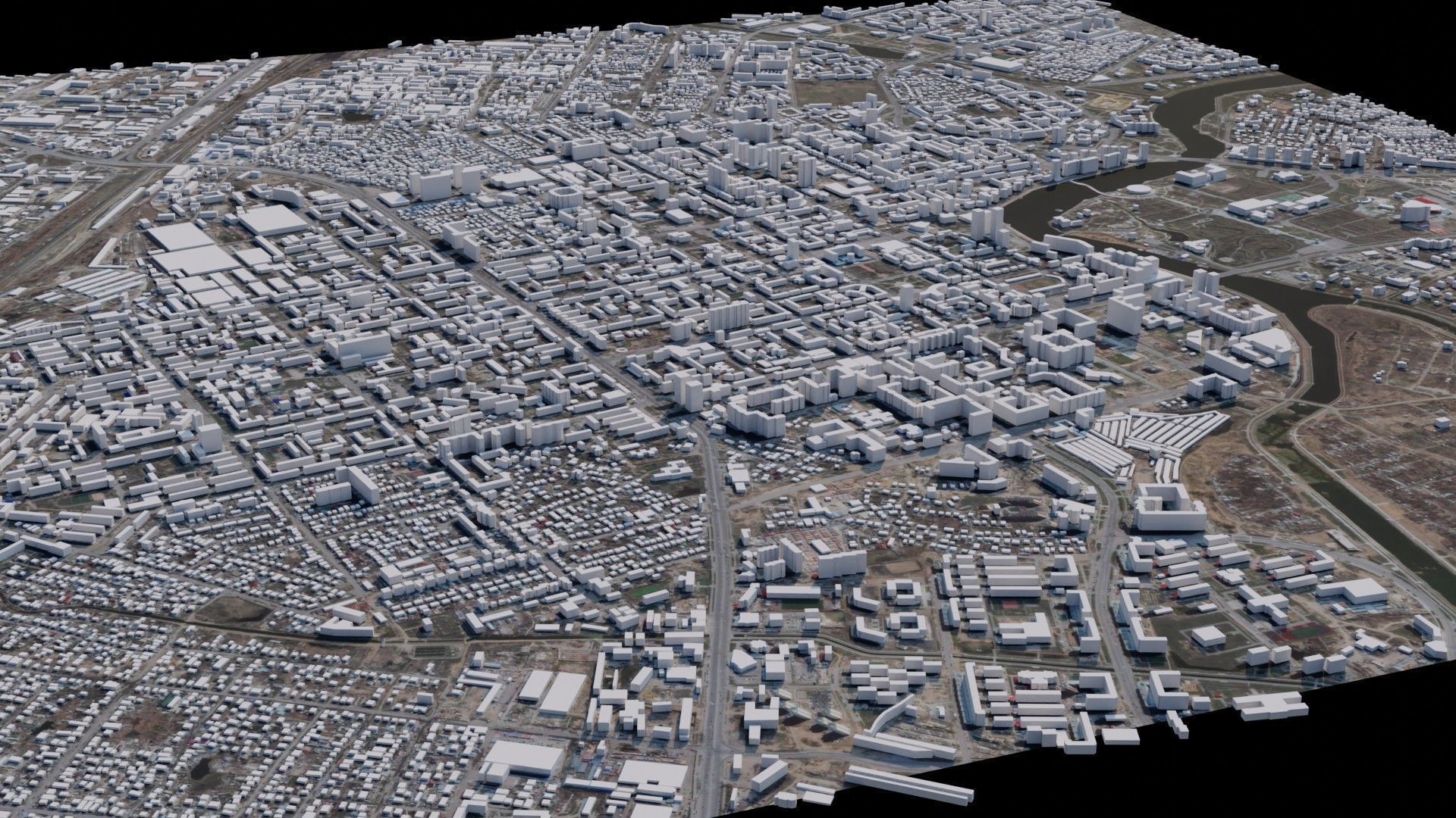 Nur Sultan - Kazakhstan 3D model_1