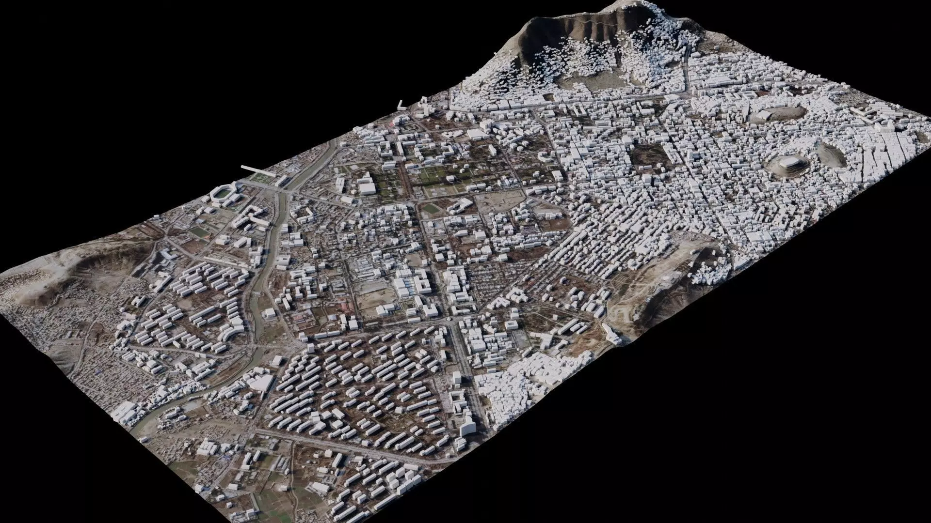 Kabul - Afghanistan 3D model_0