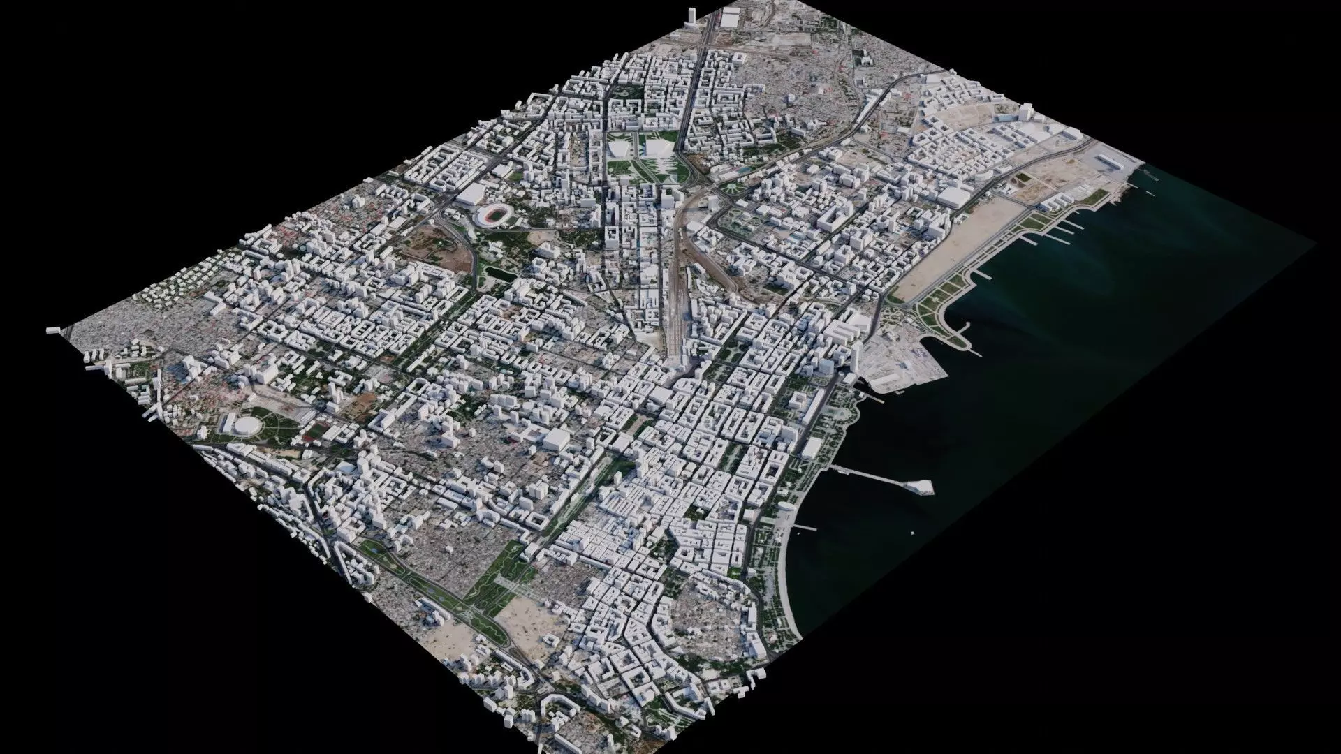 Baku - Azerbaijan 3D model_0