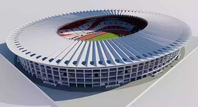 Gelora Bung Karno Stadium - Jakarta Indonesia 3D model
