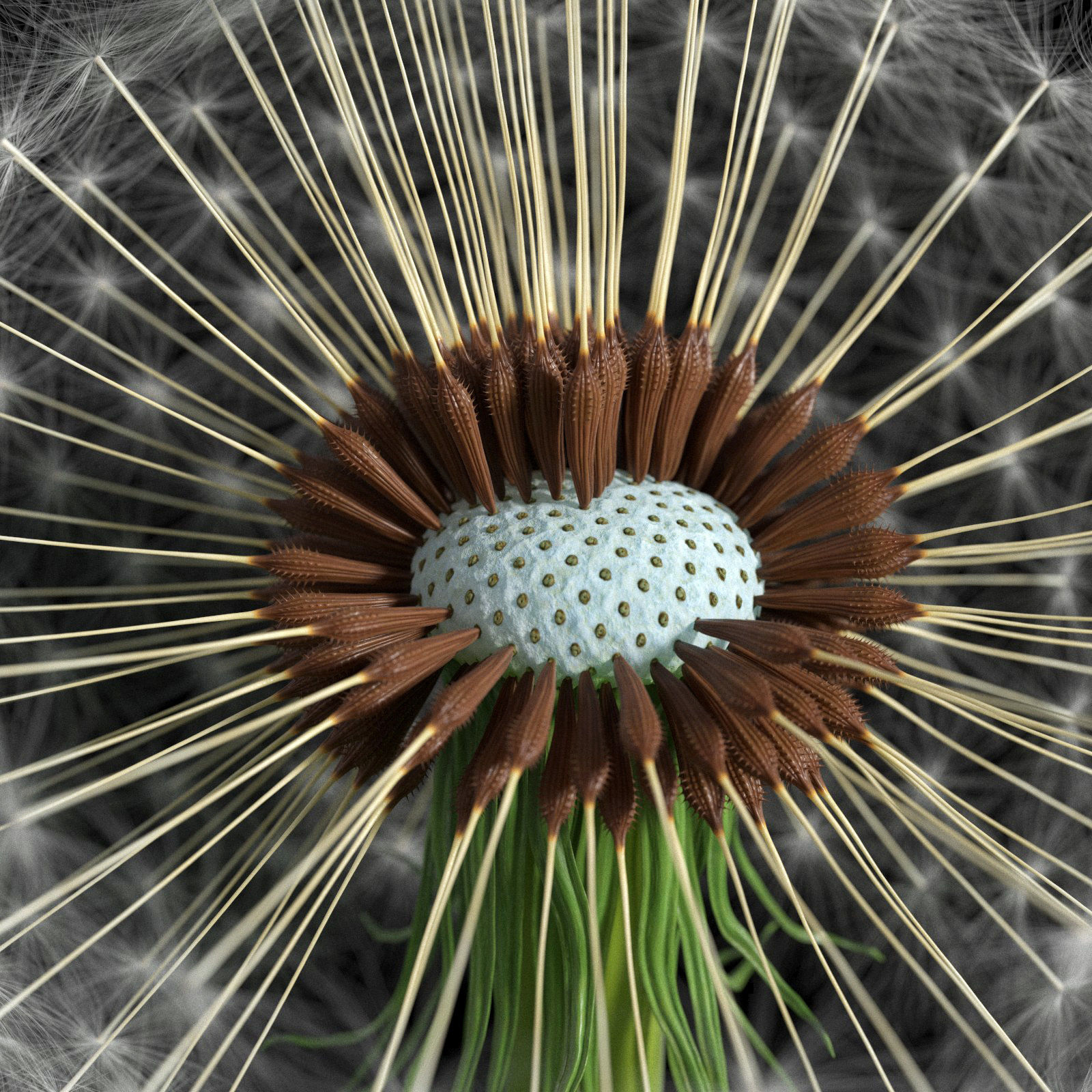 Dandelion Photoreal 3D model_6