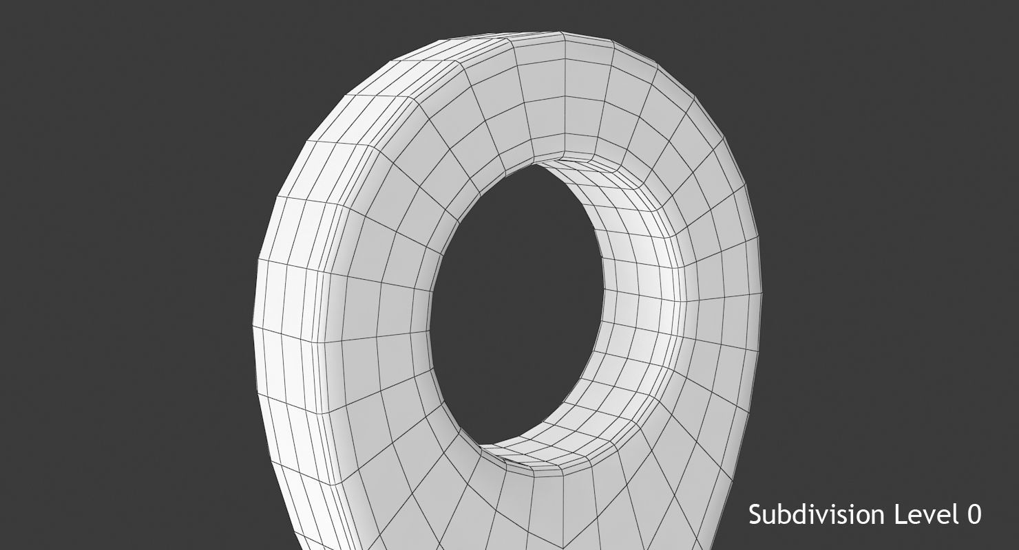 Map Pointer Low-poly 3D model_11