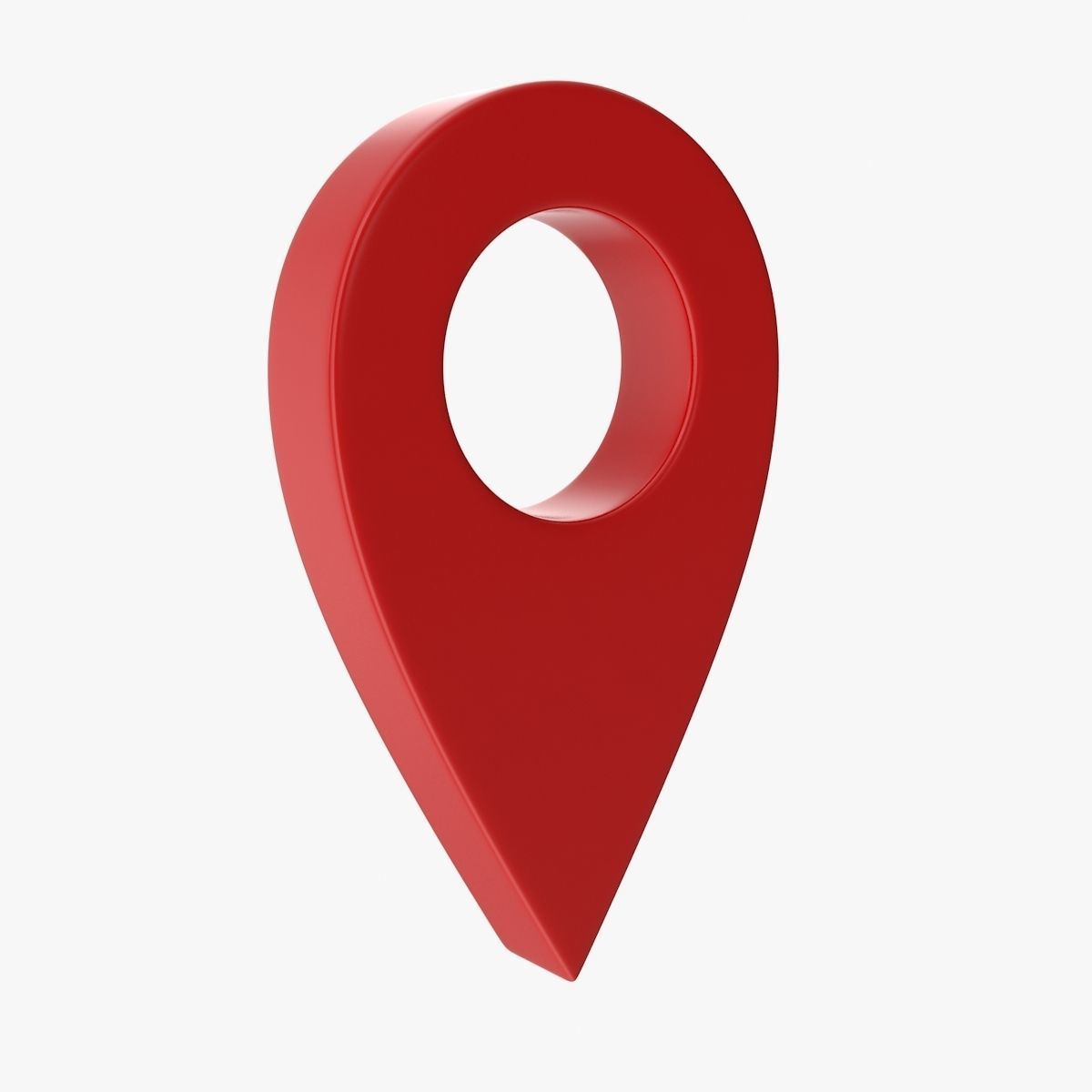 Map Pointer Low-poly 3D model_1