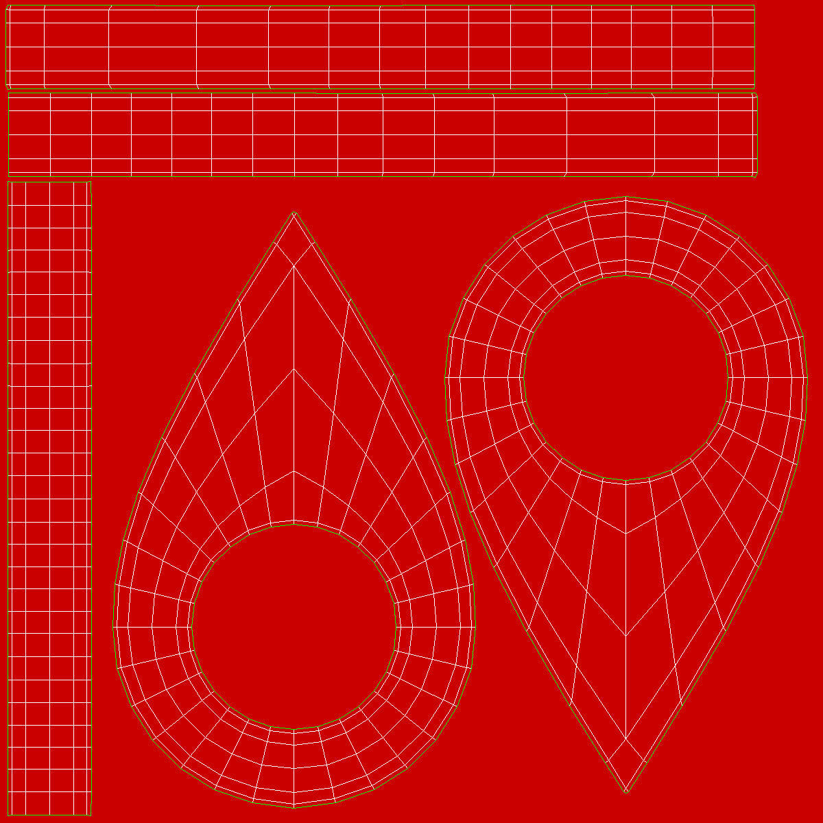 Map Pointer Low-poly 3D model_15