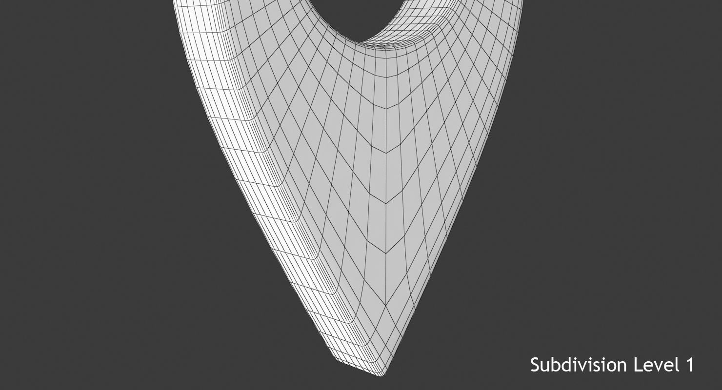 Map Pointer Low-poly 3D model_14