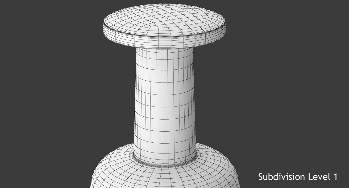 Push Pin Low-poly 3D model_12