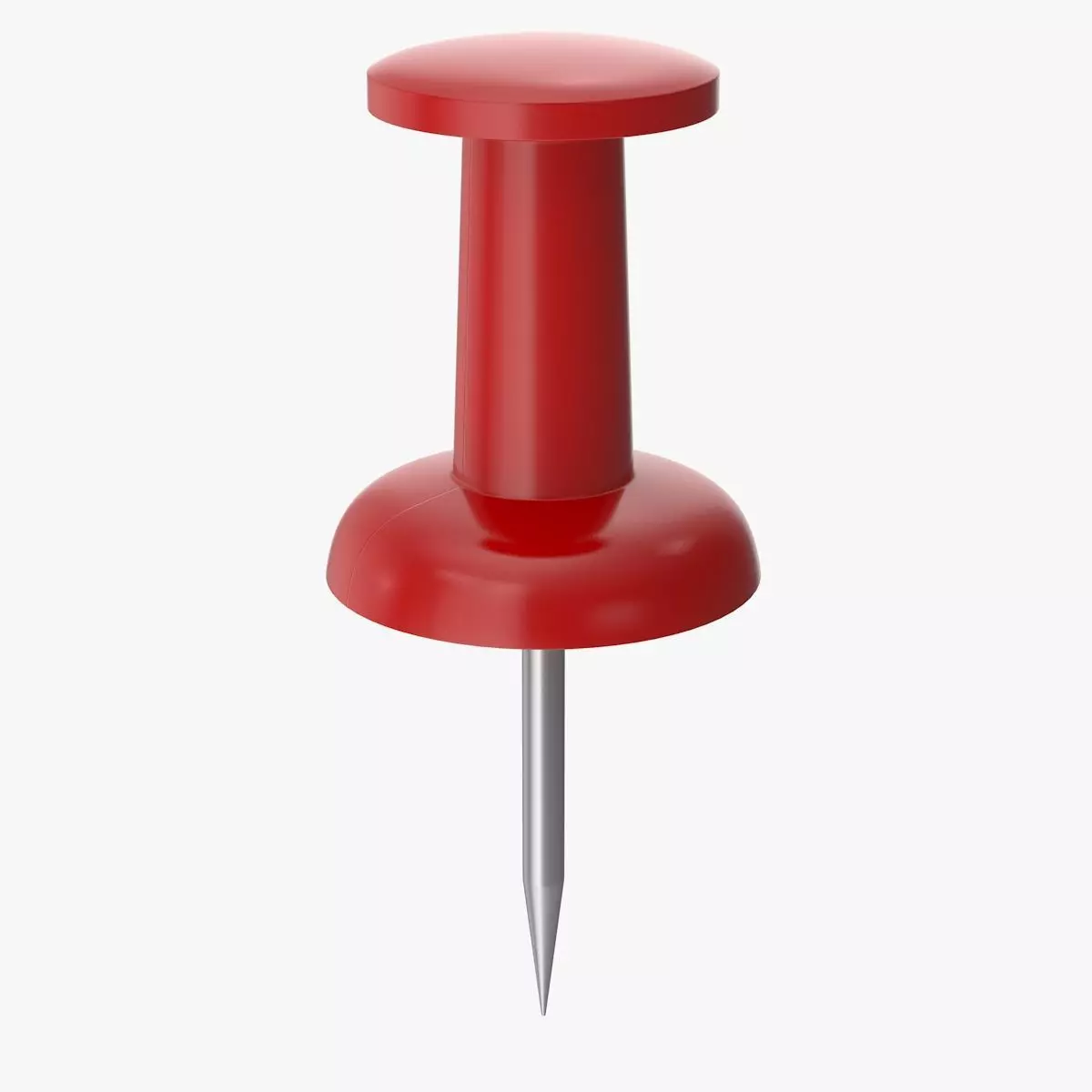 Push Pin Low-poly 3D model_0