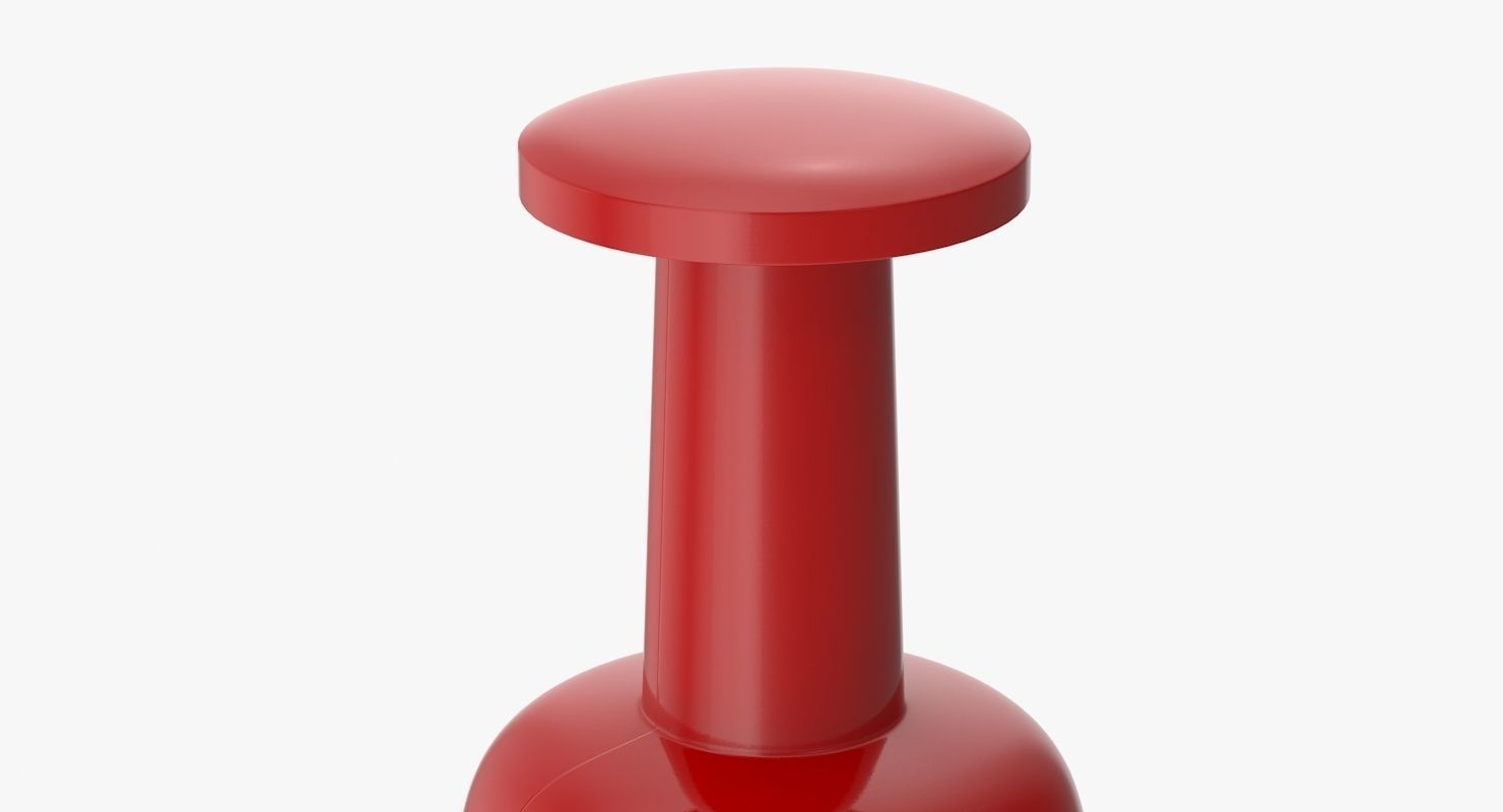 Push Pin Low-poly 3D model_6